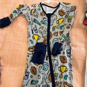 12-18 month Little Sleepies Gameday Zippy